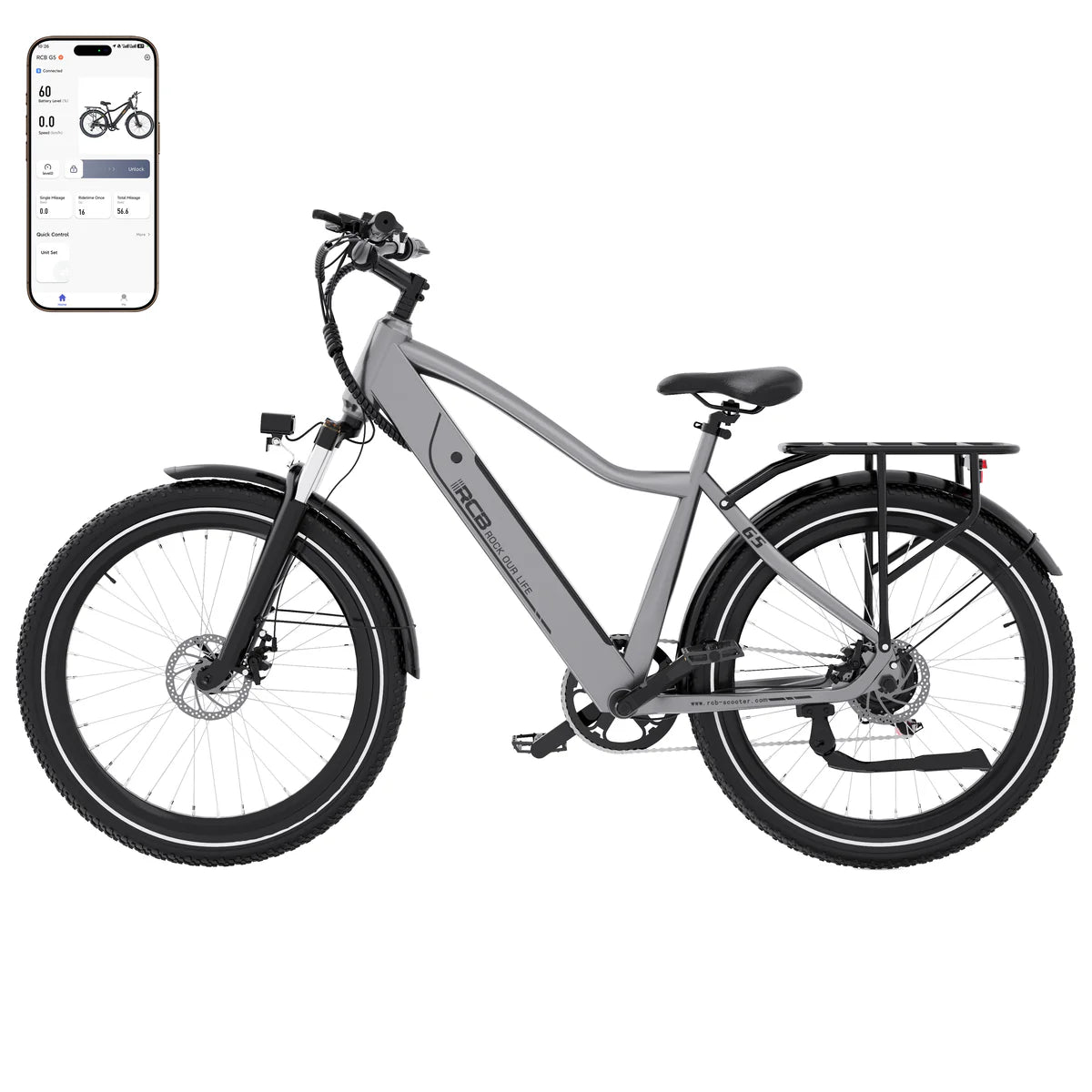 RCB G5 Elektrofahrrad für Erwachsene (RCB App & NFC E Bike) Aran Shop