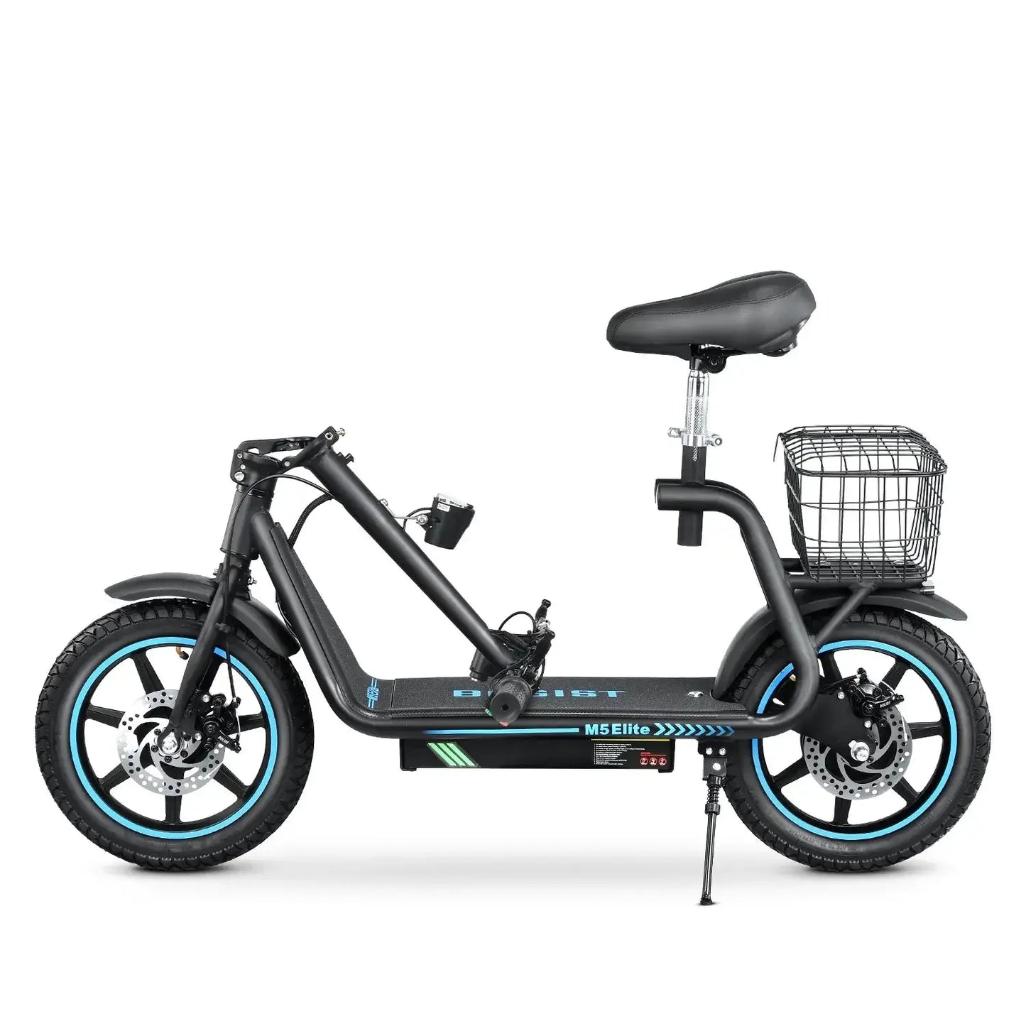 BOGIST M5 Elite-Honeywhale Zima Blue Electric Scooter 14” Front Rear Tire 500W 40-45 KM Range More Powerful for EU Aran Shop