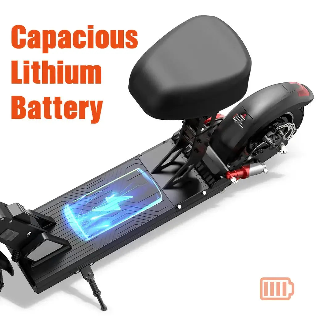 C1 Pro Faltbarer Elektroroller | Mit Kissen | Batterie 48V/13Ah | Reichweite 45km | Hochwertiger Elektroroller für Erwachsene | LED-Anzeige Aran Shop