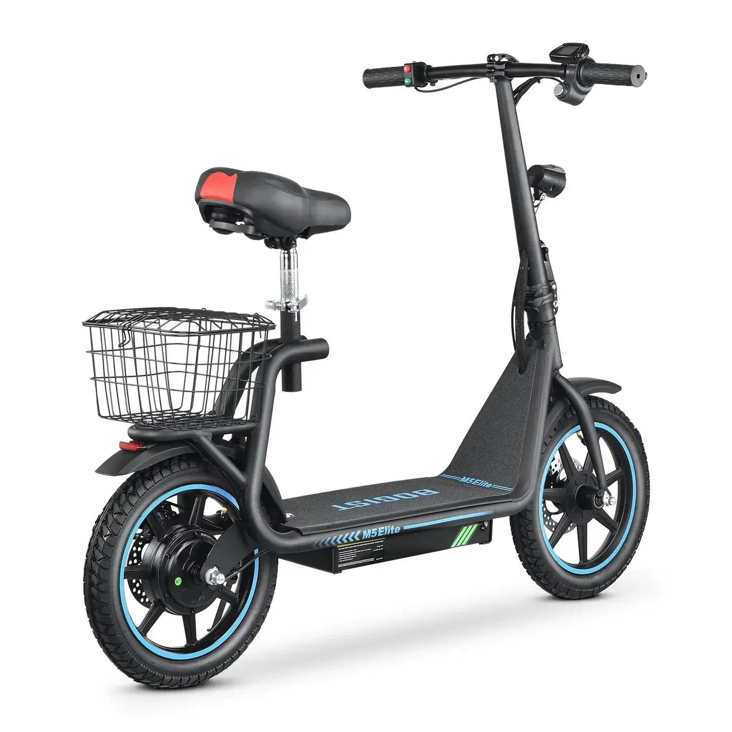BOGIST M5 Elite-Honeywhale Zima Blue Electric Scooter 14” Front Rear Tire 500W 40-45 KM Range More Powerful for EU Aran Shop