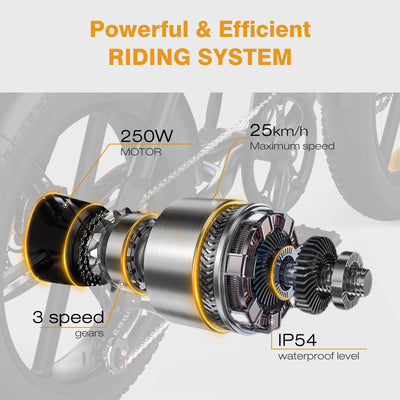 HITWAY BK29S E-Bike mit Doppelbatterie - Aran Shop