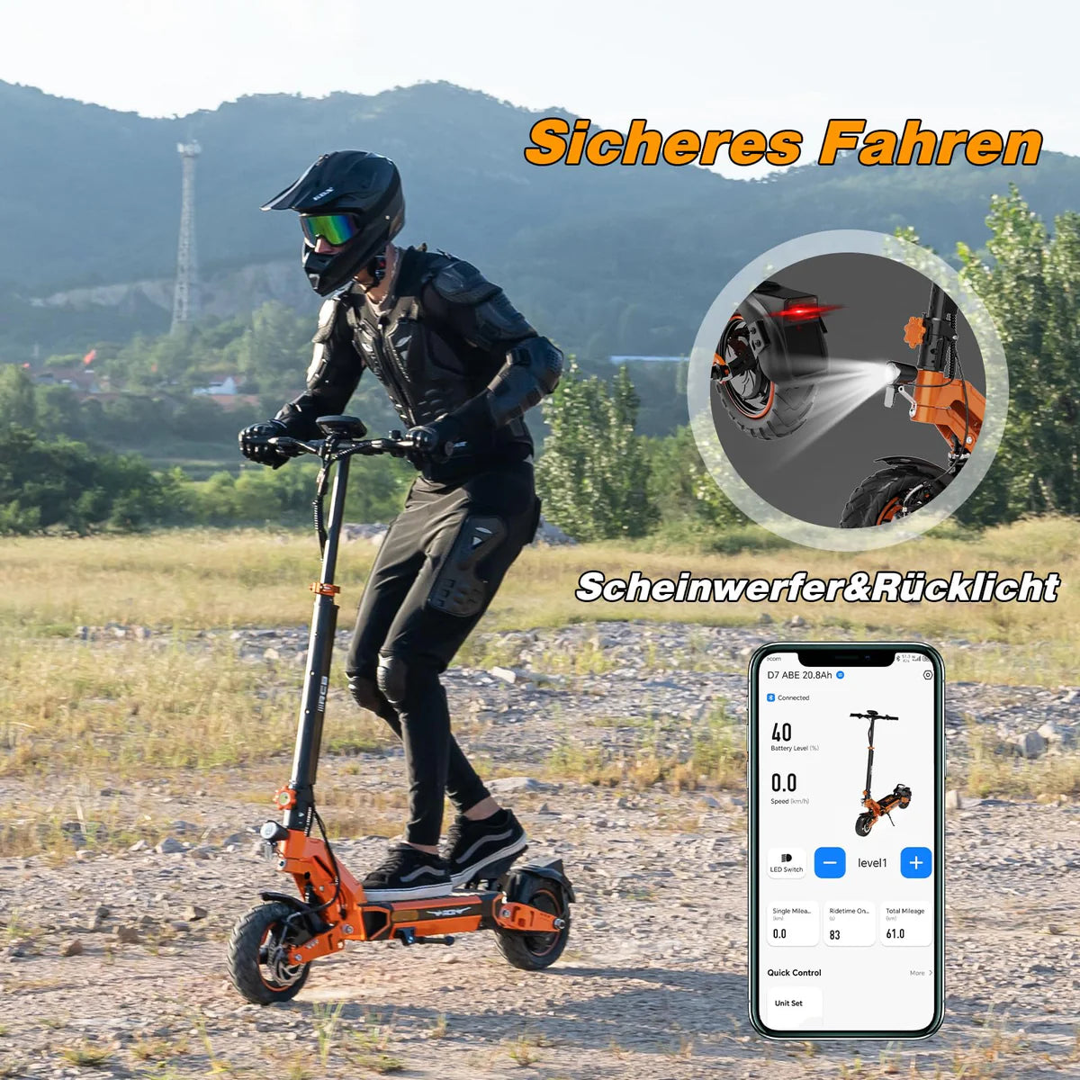 RCB D7 PRO ABE Elektroroller Aran Shop