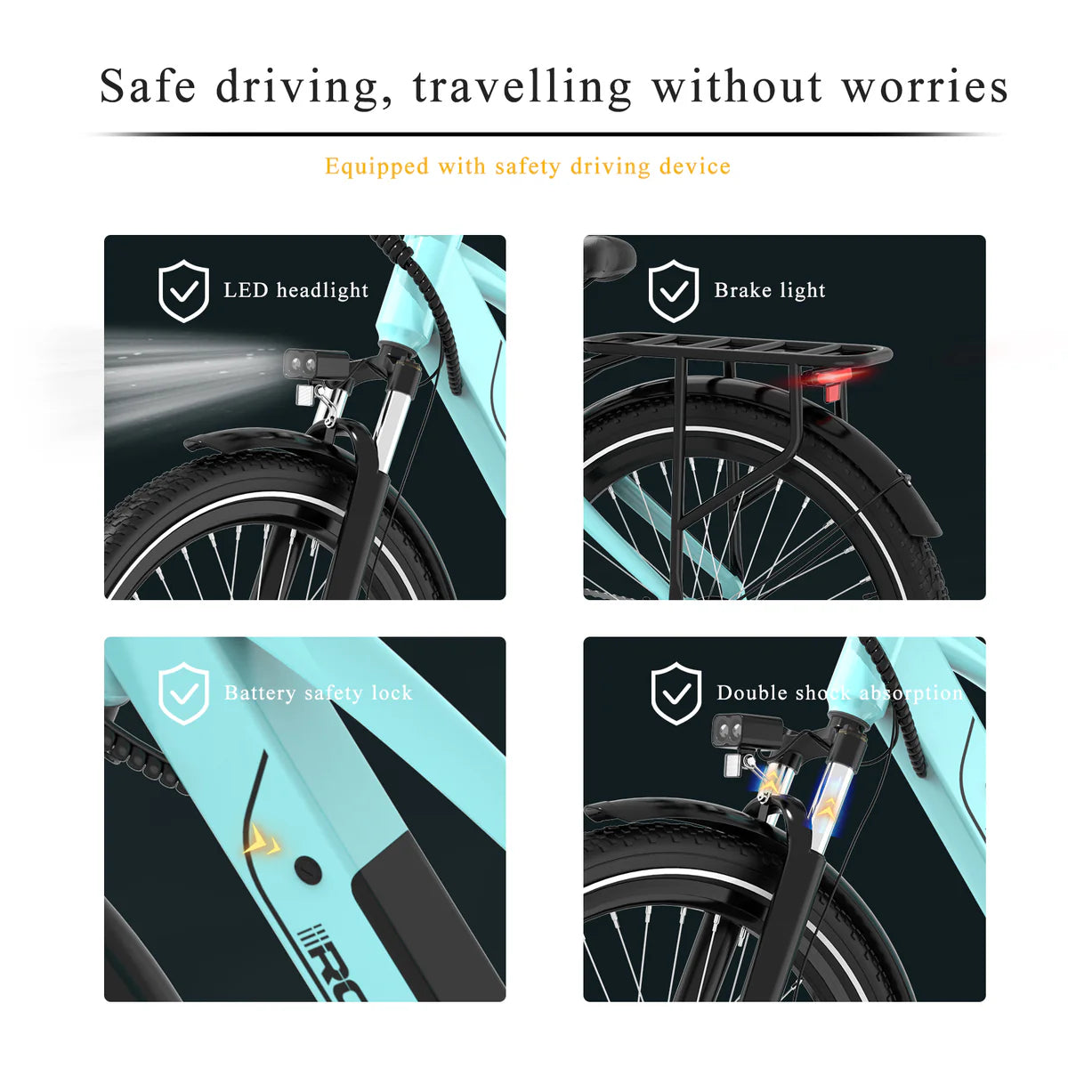 RCB G5 Elektrofahrrad für Erwachsene (RCB App & NFC E Bike) Aran Shop