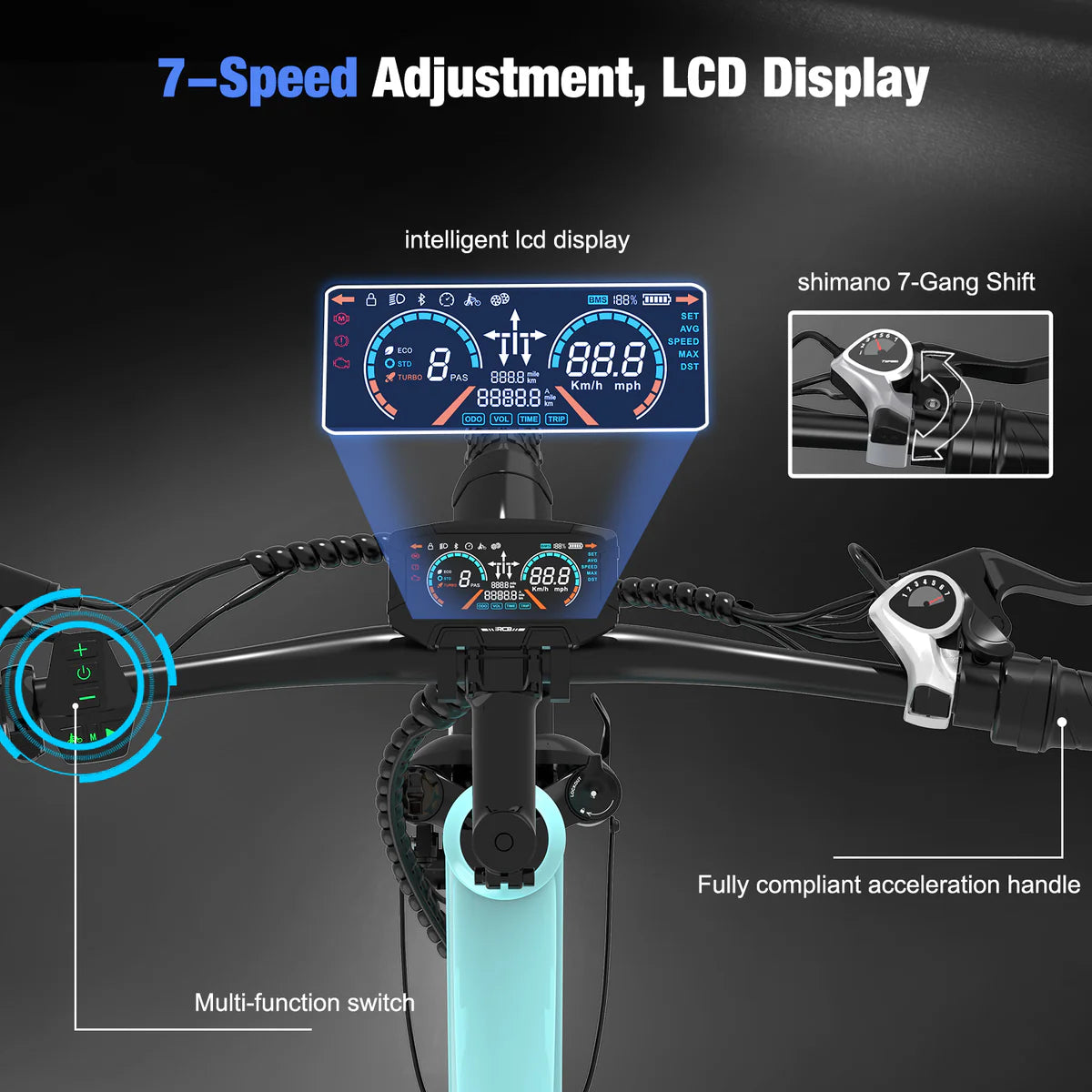 RCB G5 Elektrofahrrad für Erwachsene (RCB App & NFC E Bike) Aran Shop