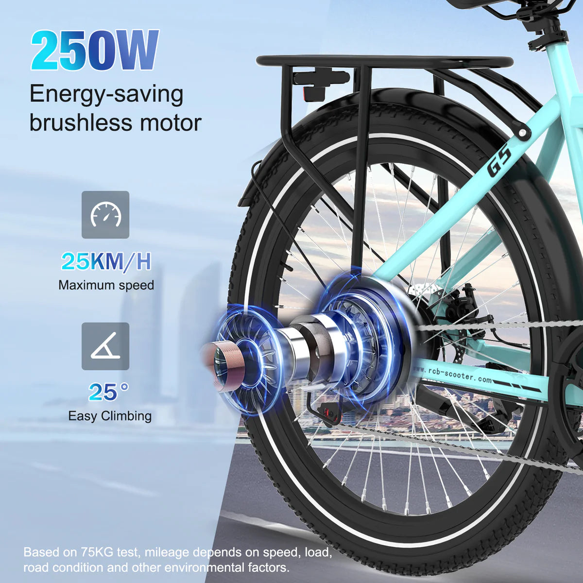 RCB G5 Elektrofahrrad für Erwachsene (RCB App & NFC E Bike) Aran Shop