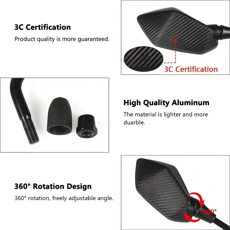 Universal Motorrad Rückspiegel - Aran Shop