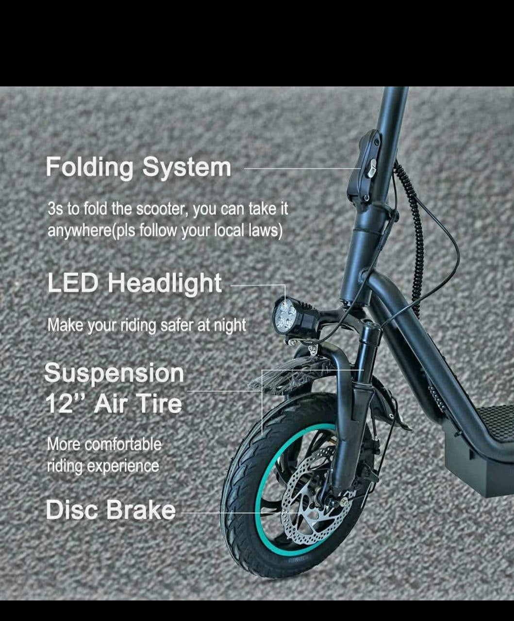 V12Pro E-Scooter – Komfort trifft Power Aran Shop
